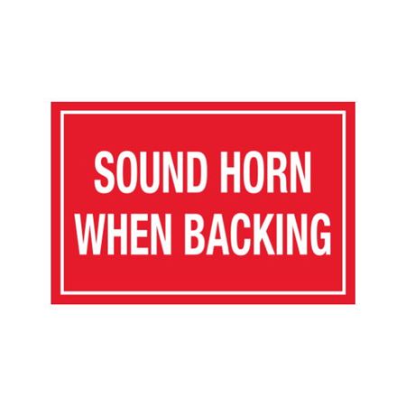 Sound Horn When Backing 2 x 3