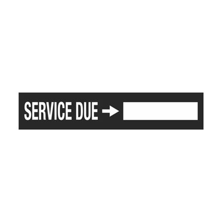 Service Due Decal