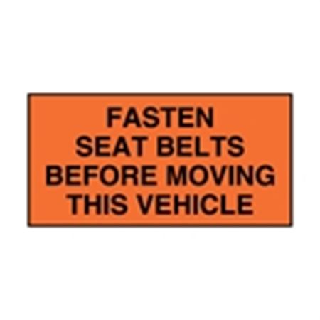 Seat Belt Decals/Fasten Seat Belt Before Moving Vehicle 2x4