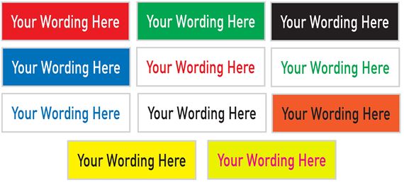 Custom Engraved Equipment Tags - 3/4 x 2 1/2