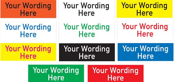 Custom Engraved Equipment Tags - 1 x 3
