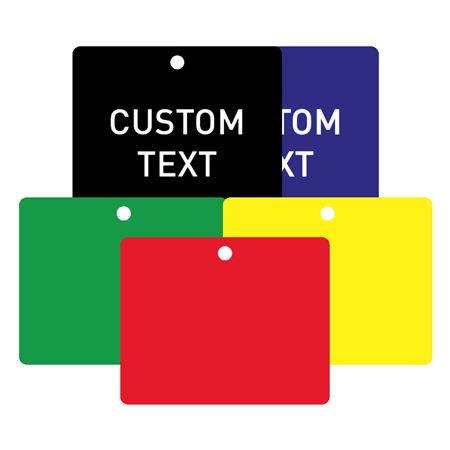 Custom Engraved or Blank Plastic Valve Tags - 3x5" Rectangle