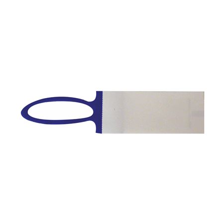 Elastinote Tags - White w/ Blue 1 x 2 1/4