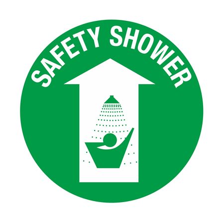 Anti-Slip Floor Decals - Safety Shower - 18" Diameter