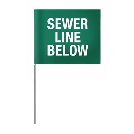 Sewer Line Below Stock Flag