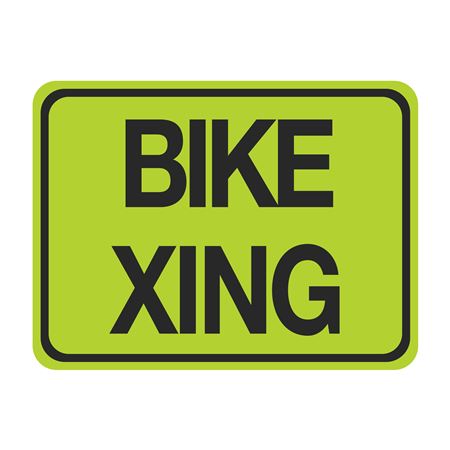 Bike Xing Sign 18" x 24"