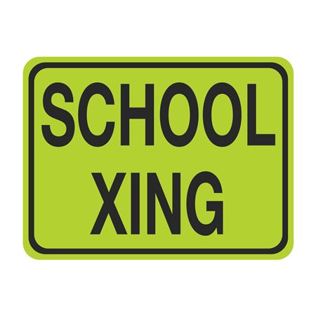 School Xing Sign 18 x 24