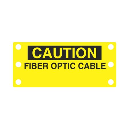 Caution Fiber Optic Cable Self-Locking Cable Marker