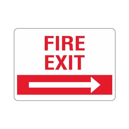 Fire Exit Right Arrow Sign