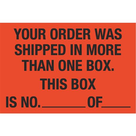 Your Order Was Shipped... - Fluorescent Shipping Label