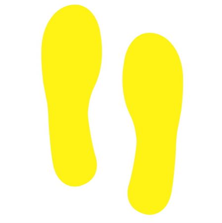 Footprint Decals - Yellow