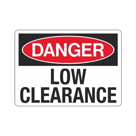 Danger Low Clearance Sign