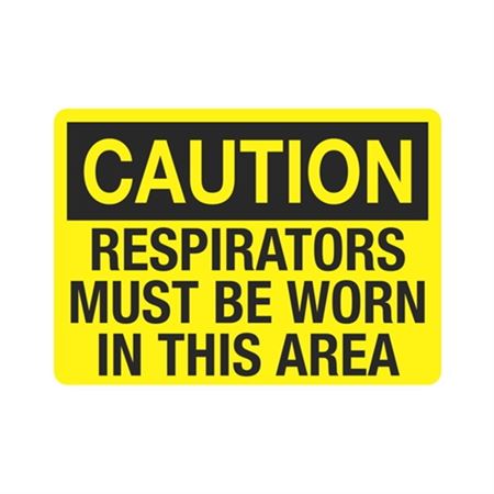 Caution Respirators Must Be Worn In This Area Sign