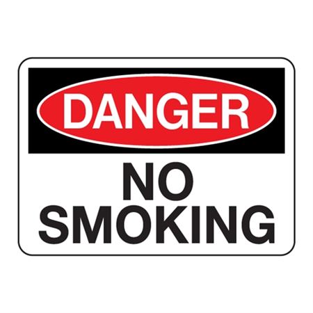 Industrial Heavy Duty Decal  Danger No Smoking