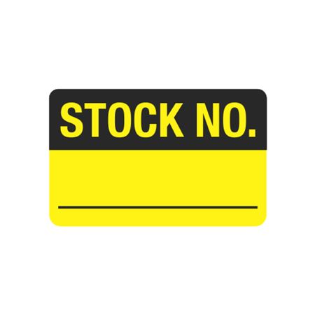 Calibration Hot Labels - Stock No. - 1 1/2 x 2 3/8
