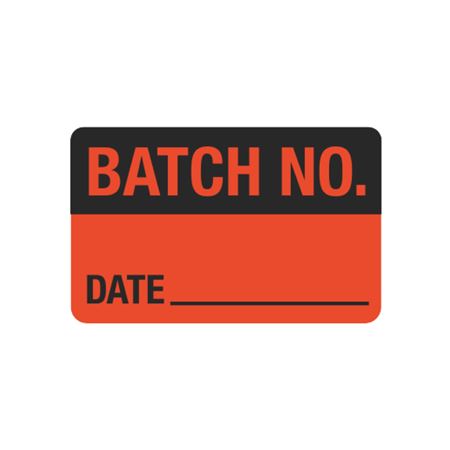 Calibration Hot Labels - Batch No. Date - 1 1/2 x 2 3/8