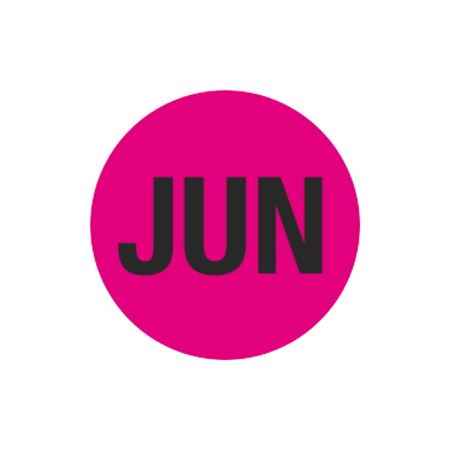 Monthly Printed Stock Hot Labels - June - Pink