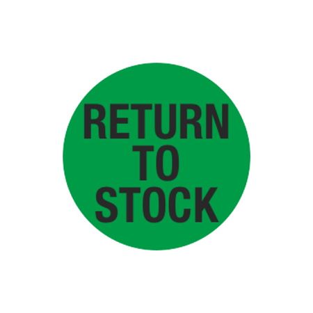 Inventory Control - Return To Stock - Green - 1 1/2 dia.