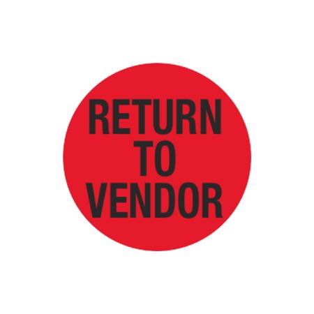 Return To Vendor - Inventory Label