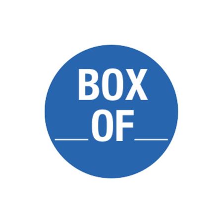Inventory Control - Box __Of__ - Blue - 1 1/2 dia.