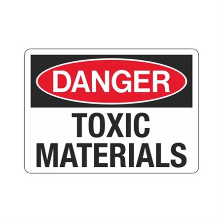 Danger Toxic Materials (Hazmat) Sign