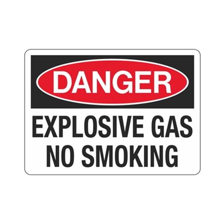Danger Explosive Gas No Smoking Sign | Carlton Industries