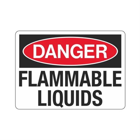 Danger Flammable Liquids (Chemical) Sign