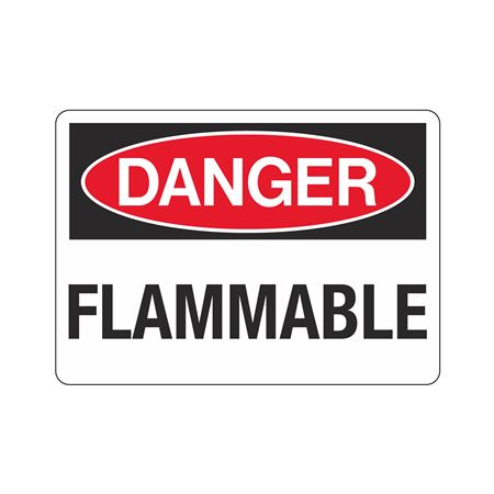 Danger Flammable (Hazmat) Sign