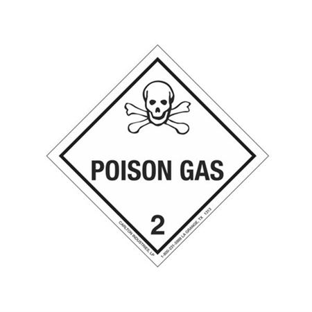 Poison Gas Shipping Label