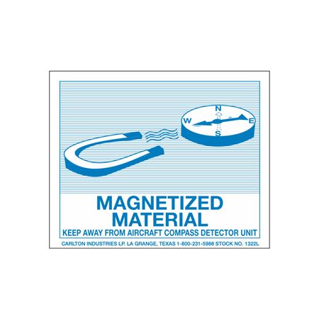 Magnetized Material Label