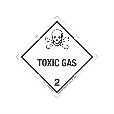 Hazardous Shipping Label - Class 2 Toxic Gas