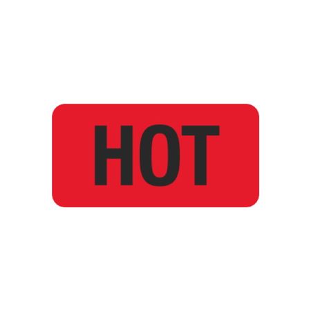 Pre-Printed Hot Strips - HOT - 1 x 2