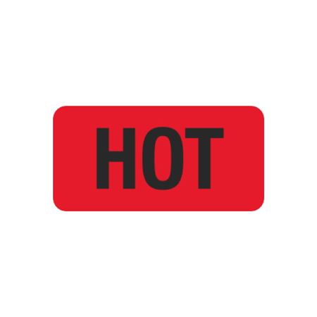 Pre-Printed Hot Strips - HOT - 1 x 2