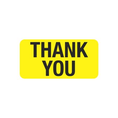 Pre-Printed Hot Strips - Thank You - 1 x 2