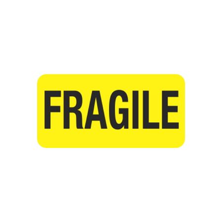 Pre-Printed Hot Strips - Fragile - 1 x 2