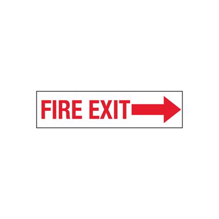 Fire Exit - Right Arrow - 2 x 8