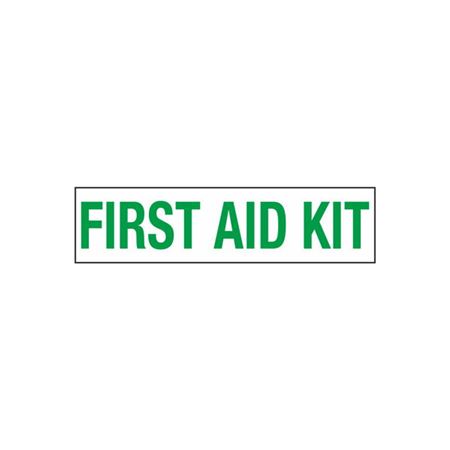 First Aid Kit - 2" x 8" Decal