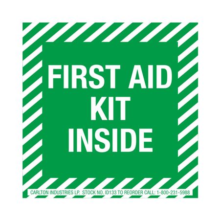 First Aid Kit Inside - Decal