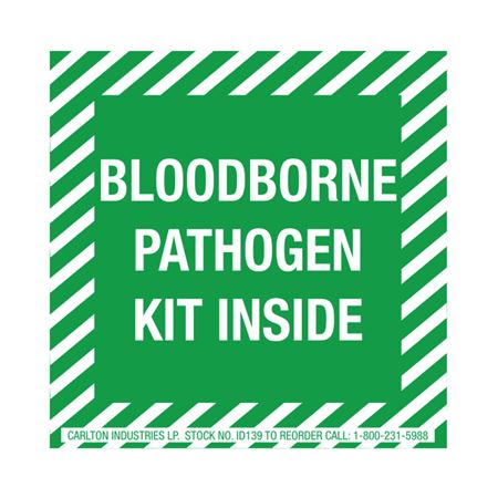 Bloodborne Pathogen Kit Inside - Decal