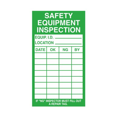 Safety Equipment Inspection - Decal