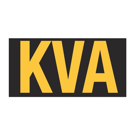 KVA Markers - Hi-Intensity Reflective 3 3/8 x 6 3/4 in