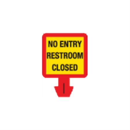 No Entry - Restroom Closed Warning Decals