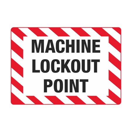 Machine Lockout Point - Decal