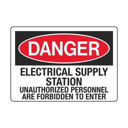 Electrical Supply Station Unauthorized Personnel - Decal