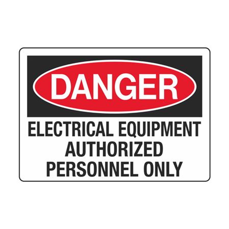 Electrical Equipment Authorized Personnel Only - Decal