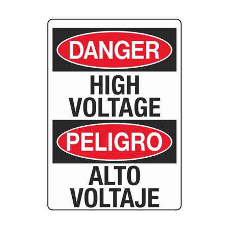 Danger High Voltage / Peligro Alto Voltaje - Decal