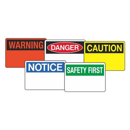 Custom OSHA Headers Facility Signs - Lexan - 10 x 14