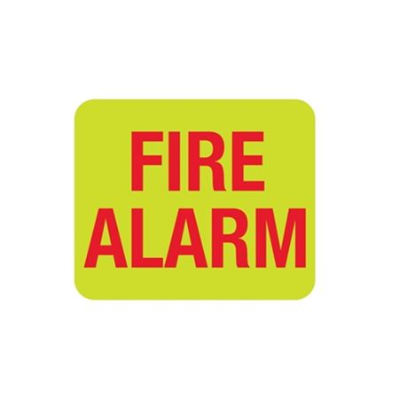 Luminescent Fire Alarm 5" x 6" Sign