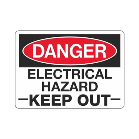 Danger Electrical Hazard Keep Out Sign