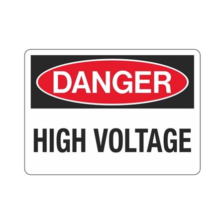 Danger High Voltage  Sign
